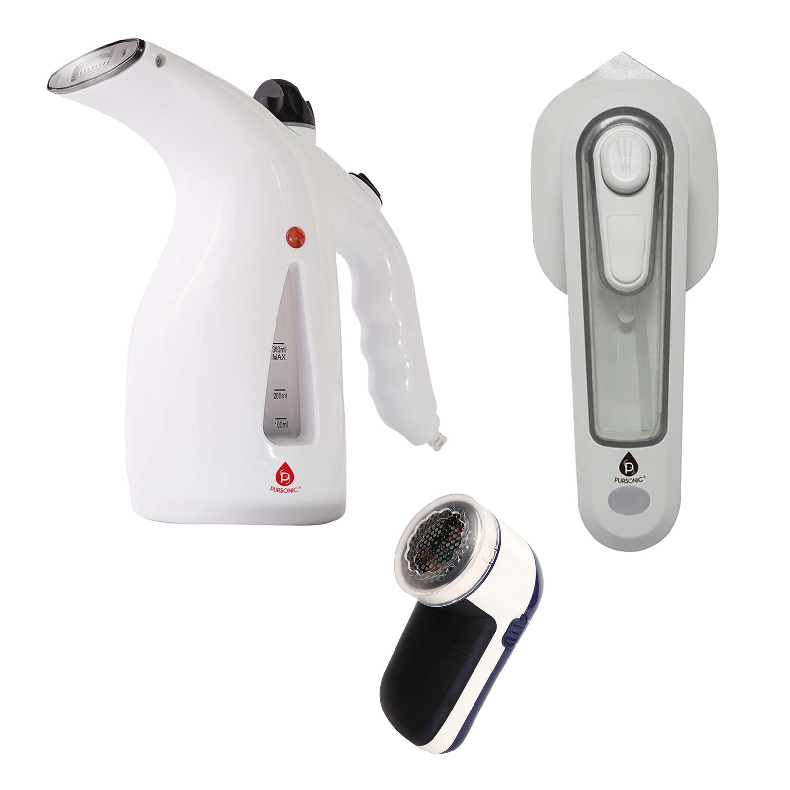Travel-Ready Fabric Care Trio &ndash; Steamer, Mini Iron, & Lint Remover