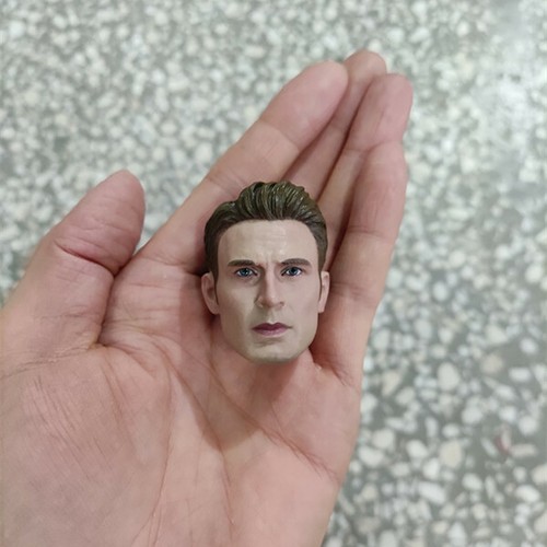 1:6 Captain Chris Evans Head Sculpt Carved For 12" HT Action Figure Body - Picture 2 of 12