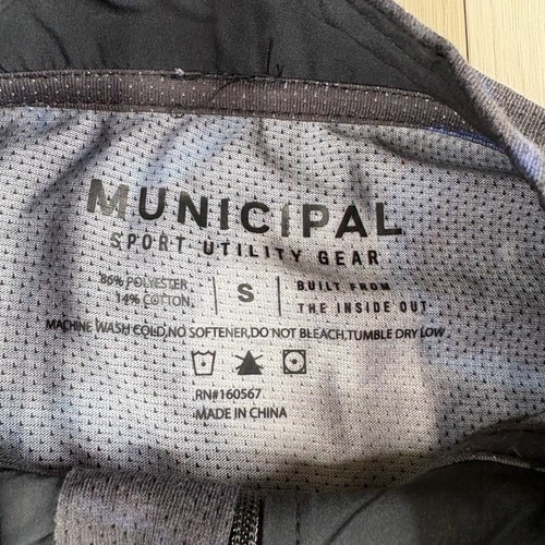 Municipal Mens Black Sports Utility Gear 1/4 Zip Abstract Pullover Tee Size S - Picture 6 of 12