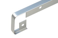 Endeleiste Winkelleiste Für Küchenarbeitsplatte - 40mm, Satiniert Nickel, 62cm