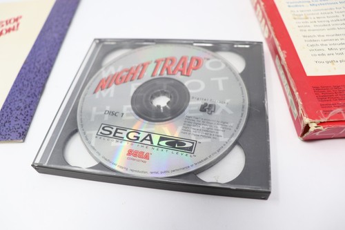 Rare 1992 Night Trap Red Box US Version Sega CD Complete, Cardboard Box & Manual - Picture 17 of 24