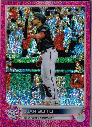 2022 Topps Chrome #129 Juan Soto Magenta Speckle Refractor #/350