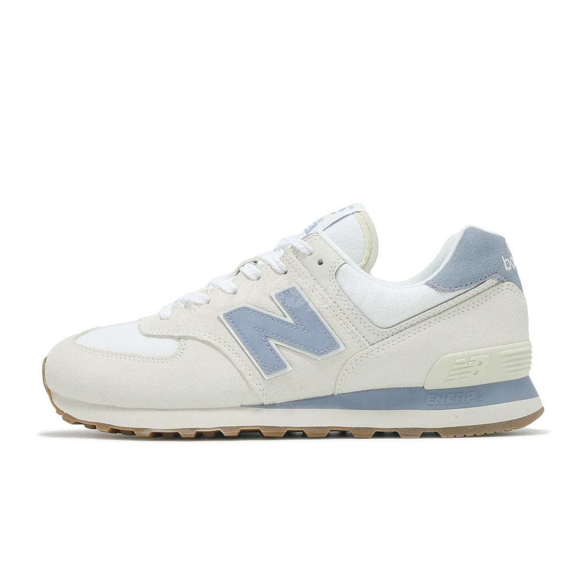 New Balance 574 Beige Blue Men Unisex Casual Lifestyle Shoes Sneakers  U574SHB-D