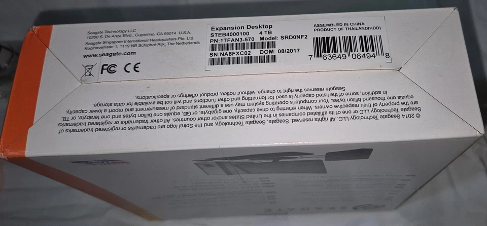 Seagate STEB4000100 Expansion Desktop 4TB External Hard Drive USB 3.0 SRD0NF2 - Image 3 of 4