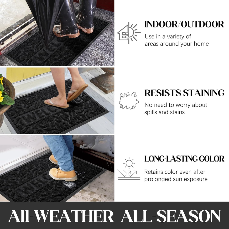 Yimobra Front Door Mat Outdoor, Heavy Duty Durable Non Slip