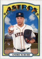 Andre Scrubb RC 2021 Topps Heritage High Number #592 Houston Astros Rookie Card