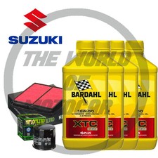 Kit tagliando Bardahl XTC C60 15W50 filtro olio aria Suzuki GSF Bandit 600/1200