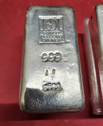 1 LINGOTTO In Argento Puro .999 grammi 500 - 1/2 KG Banco dell'oro d'Ivrea - Imagen 2 de 2