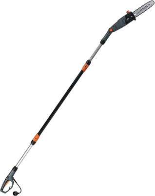 10-Inch 8-Amp Corded Electric Pole Saw Adjustable Head Oregon Bar Chain Outdoor