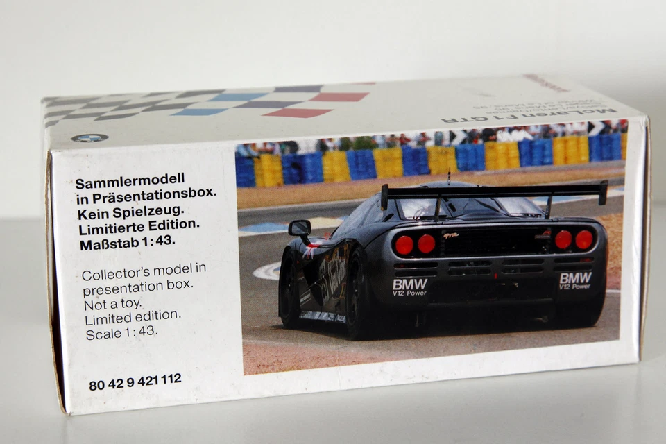 1:43  McLaren F1 GTR n° 59 winner 24h Le Mans 1995 - Minichamps promo BMW - Immagine 3 di 3
