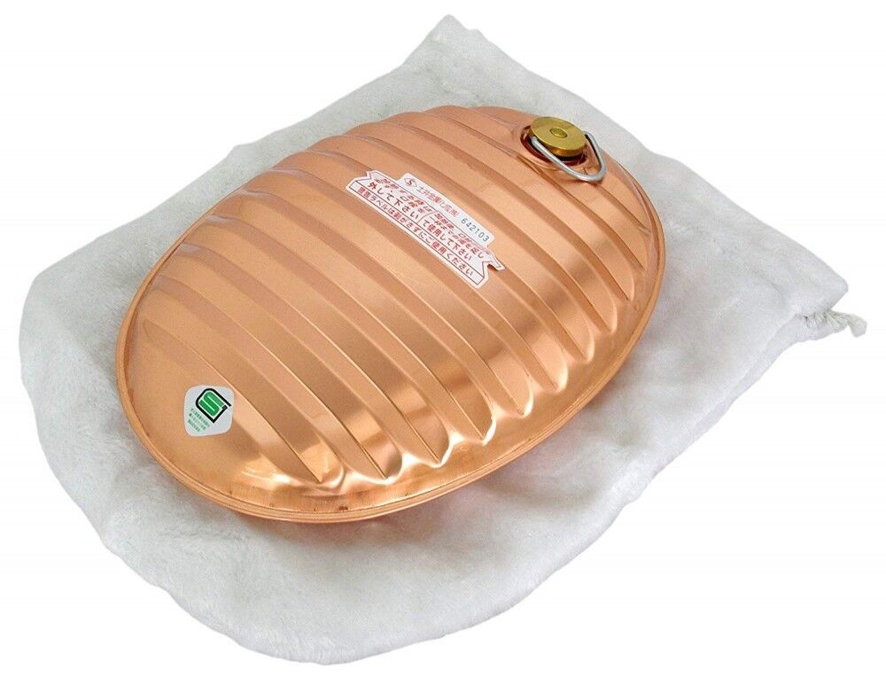 Yutanpo copper hot water bottle with bag 2.6L 112510 JAPAN Japan with Tracking Nowy oryginalny produkt
