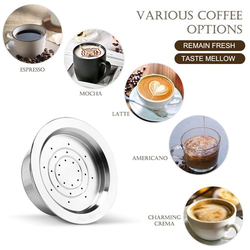 Set Reusable Pods Refillable Capsule Coffee Capsule For LAVAZZA A MODO MIO - Picture 4 of 13