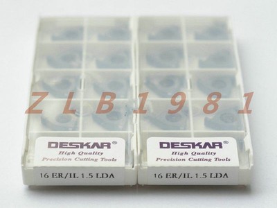 10Pcs NEW- DESKAR CNC blade 16 ER.IL 1.5 LDA