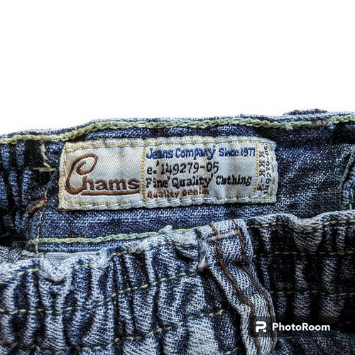 Chams Blue Jeans Company Embroidered Ramie Cotton 5 Pocket Elastic Waist Girl 5 - Picture 10 of 11