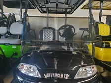 NEW Advanced EV ICON Golf Cart Windshield Flip Tinted Wind Shield