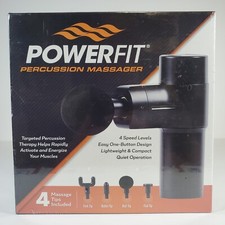 Powerfit Percussion Massager Handheld Device Circulation Muscle Ache Pain Relief
