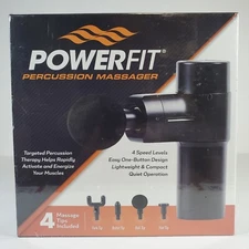 Powerfit Percussion Massager Handheld Device Circulation Muscle Ache Pain Relief