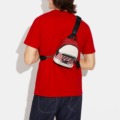 NWT Coach Disney Mickey Mouse X Keith Haring Small West  display picture 2