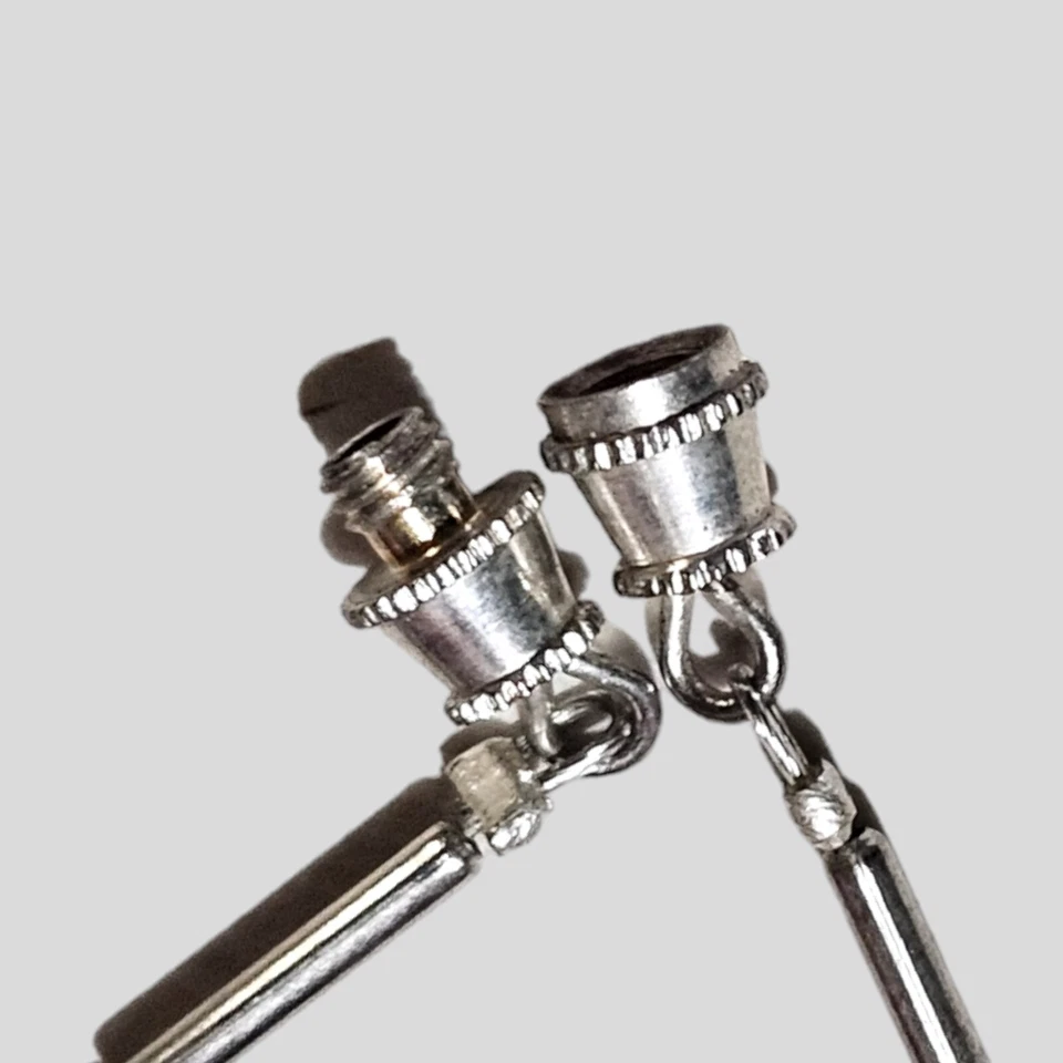 Quartz Shell Bead Bracelet Silver Tone Barrel Screw Clasp 7 Inches - Image 3 of 4