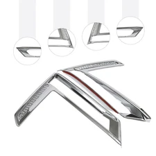 For 2023 Honda CR-V CRV ABS Chrome Car Front Fog Light Decor Cover Trim Pair