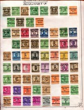 lot de 65 timbres sur charnière Pré Oblitéré Etats-Unis