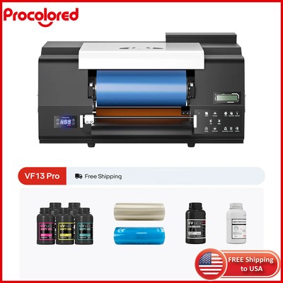 Procolored VF13 Pro 13in 2-in-1 Dual Head XP600*2 UV DTF Sticker Printer AB Film