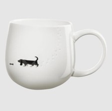 ASA Selection Tasse magu footprints dog Hund Henkelbecher 0,4 L Porzellan