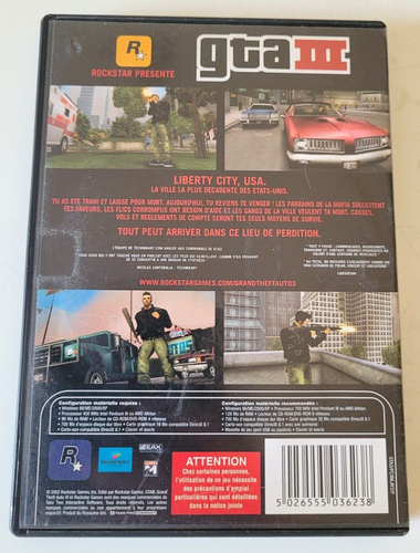 GTA III Grand Theft Auto - PC - Incomplet Manque CD Installation - Imagen 5 de 5