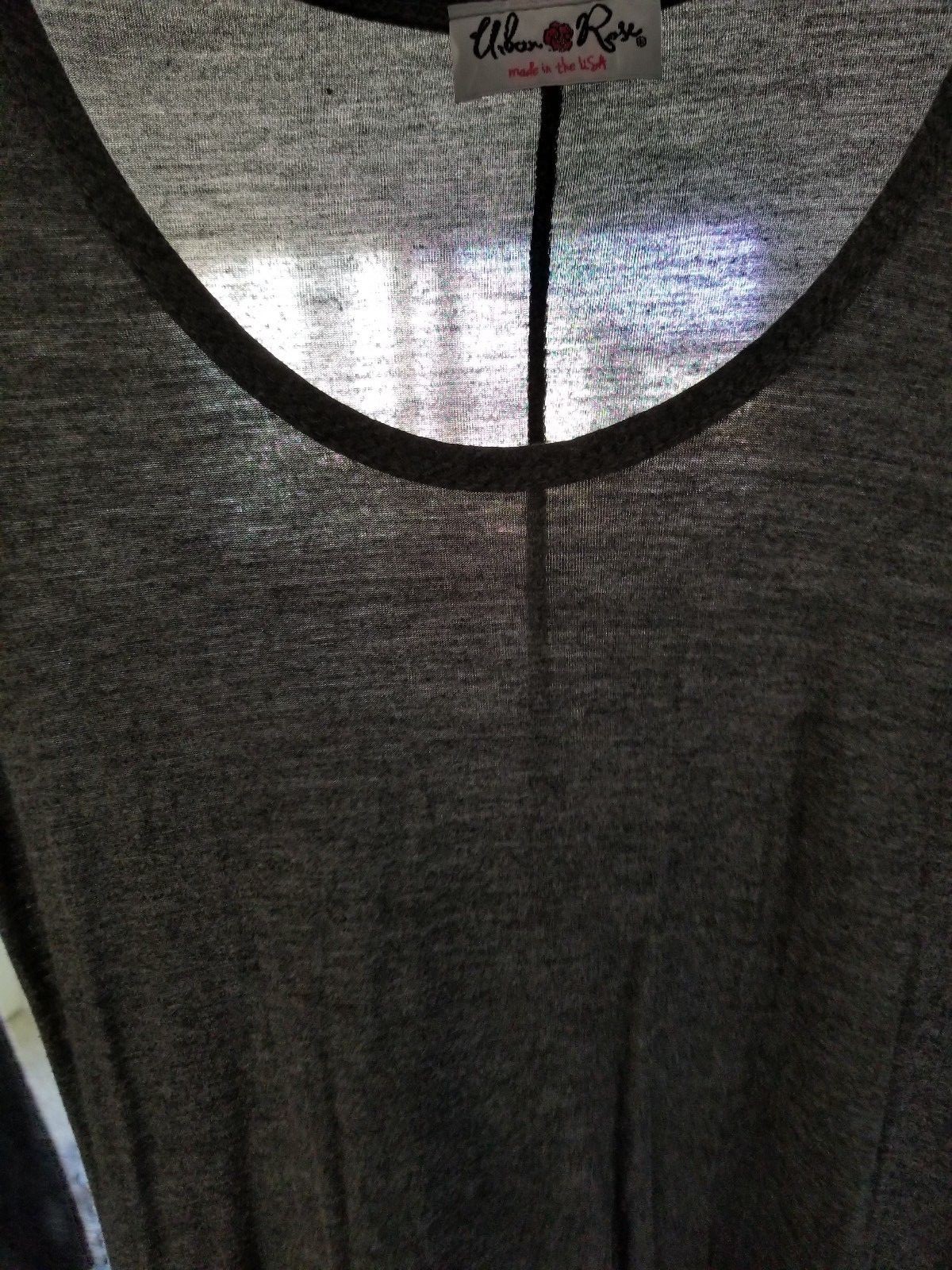 Urban Rose Basic Solid Gray 3/4th Sleeve Dress Si… - image 11