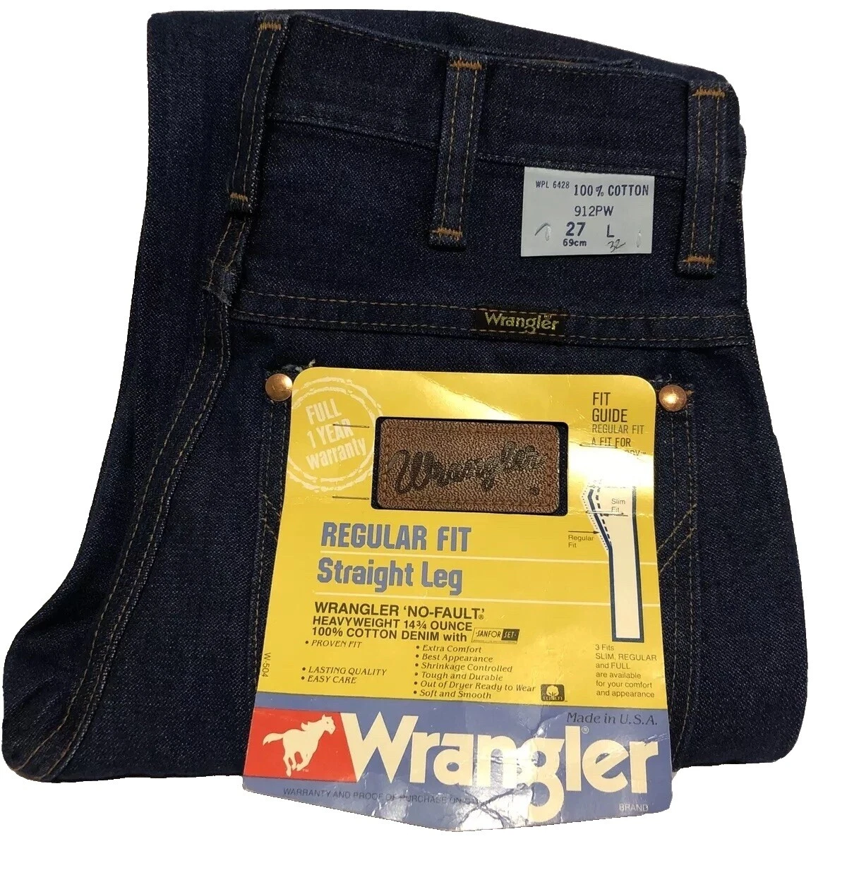 Wrangler Regular Jeans Men's 27 Size