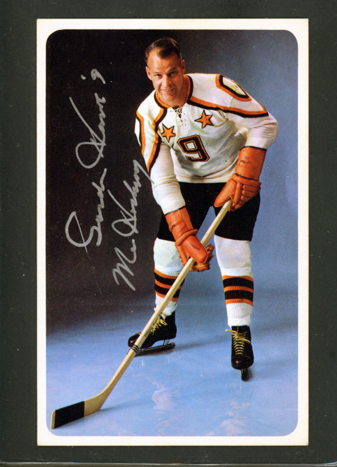 Gordie Howe Autographed Signed and Inscribed Mr Hockey Eaton Ad Card JSA Authentic 
