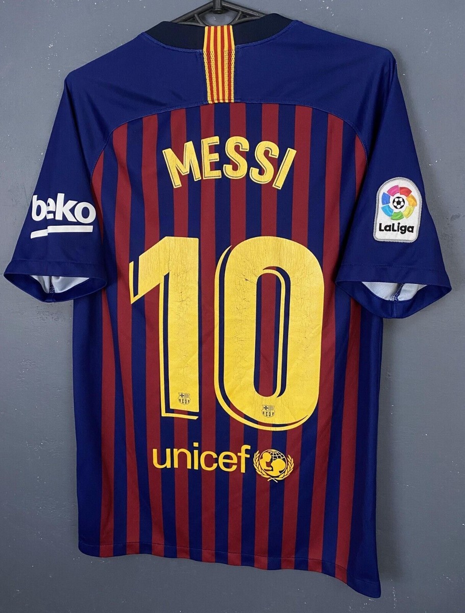 FC Barcelona 2018 Messi #10 ユニフォーム MENS MESSI 10 FC BARCELONA 2018/2019 FOOTBALL SOCCER SHIRT JERSEY