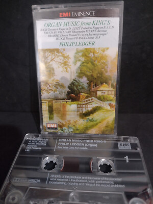 ORGAN MUSIC FROM KINGS COLLEGE,CAMBRIDGE-PHILIP LEDGER.EMI AUDIO CASSETTE EX