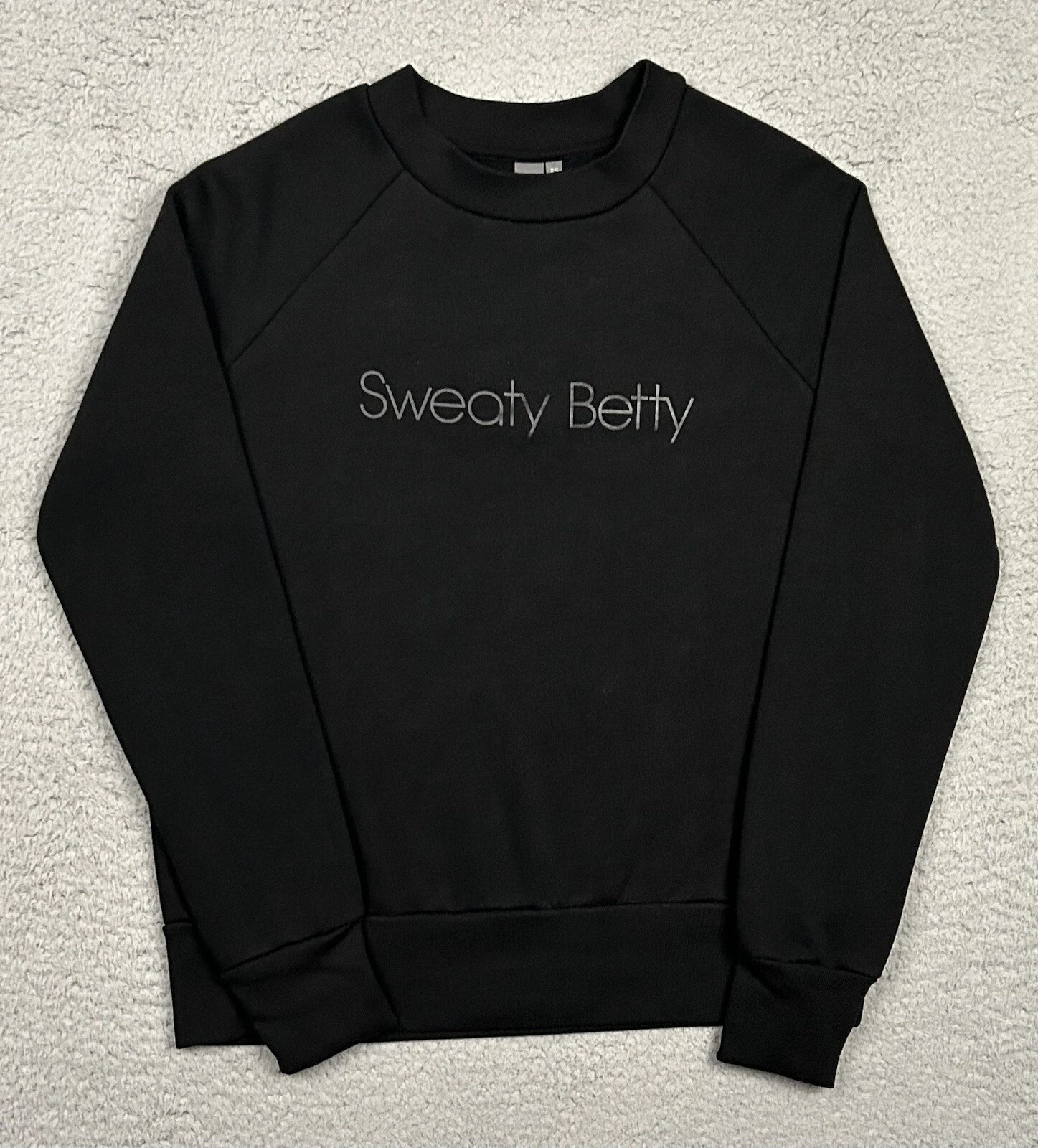 sweaty-betty oversized spellout logo sweatshirt