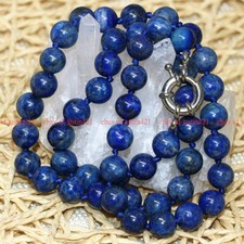 100% Natural 6/8/10/12/14mm Blue Lapis Lazuli...