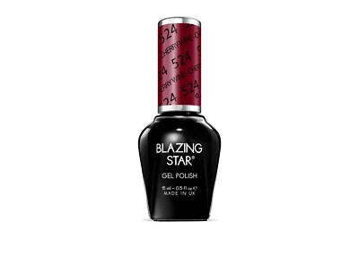 HNM Blazing Star Gel Polish Lacquer Set UV Colour 524. Cherry Wine