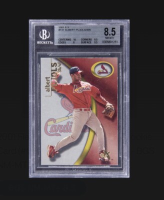 2001 Fleer EX Albert Pujols RC 5/499 Rare Rookie Card #131
