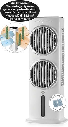 Enjoy & Relax 988 Power Double Wind Potentissimo Raffrescatore Evaporativo Con D - Foto 2 di 12