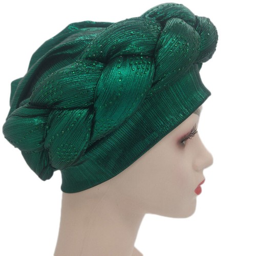 New Braid Turban Head Wrap African Women Cap Hijab Bonnet Hat Auto Gele Headtie - Picture 271 of 282