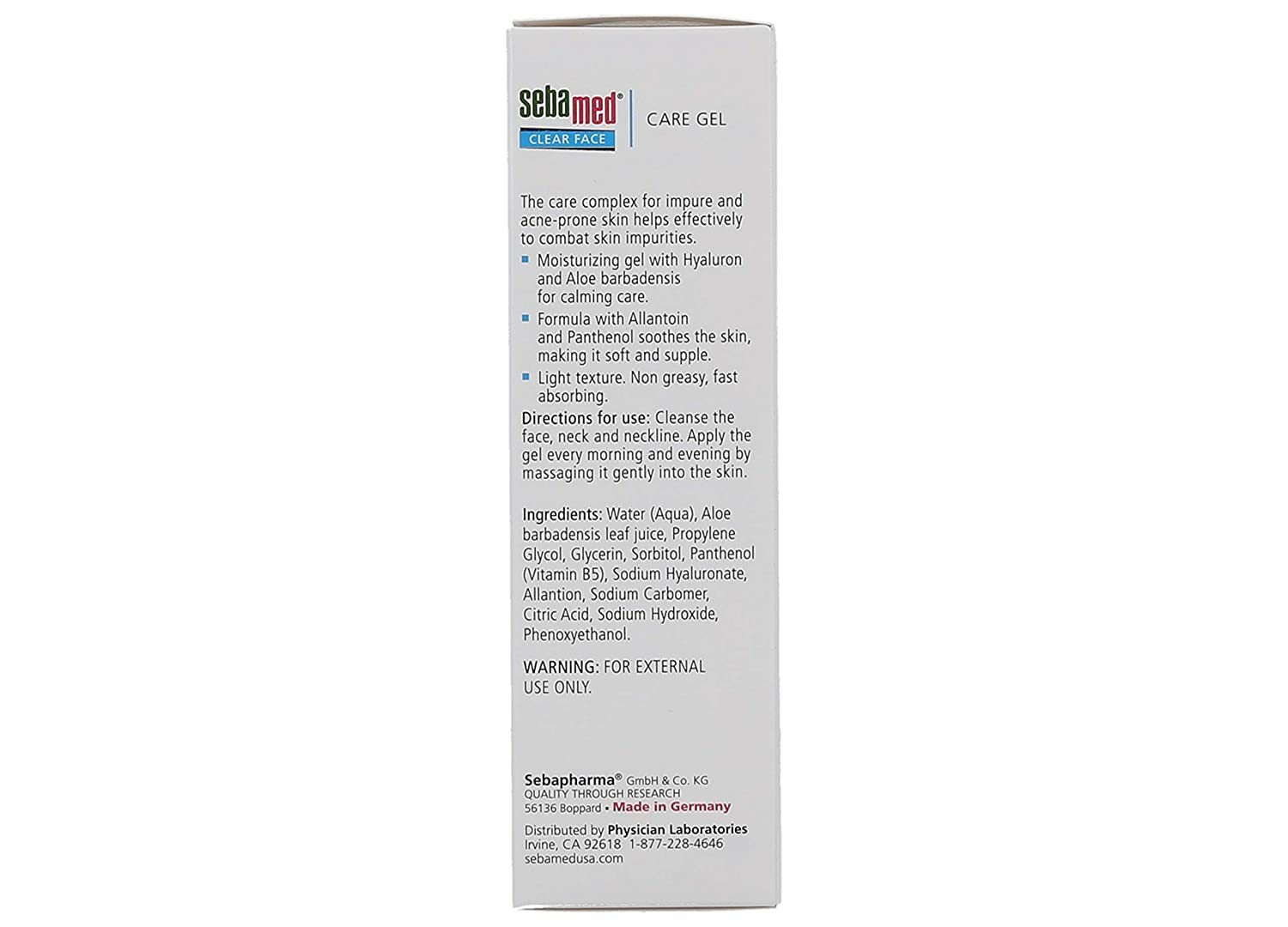 Sebamed Clear Face Care Gel Ph5.5 (50 ml/1.69 oz) Free Shipping eBay