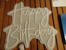 Custom Neon light Happy Birthday Neon sign Transparent Acrylic for Party Decor