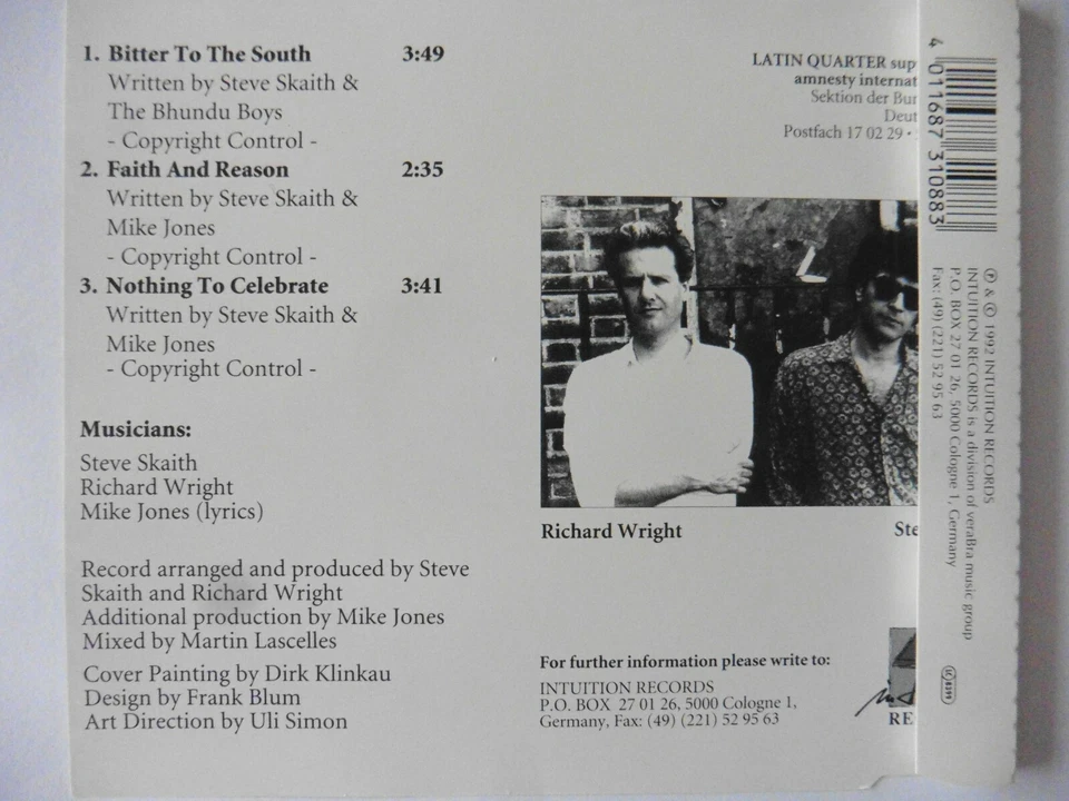 Latin Quarter  Bitter To The South  5" Promo Maxi - CD  3 Tracks  1992 RAR! NEU! - Bild 2 von 3