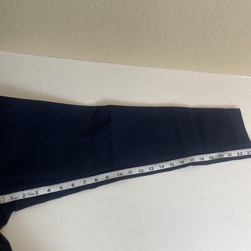 soft surroundings Women’s Leggings Navy Blue Pull Up Faux Packets Stretch Sp - Picture 11 of 12