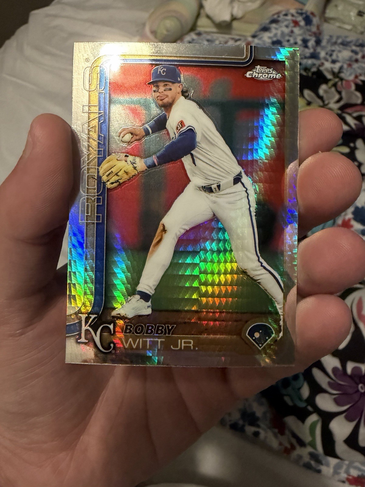 2025 Topps Chrome Bobby Witt Jr. Prism Refractor #93 Royals