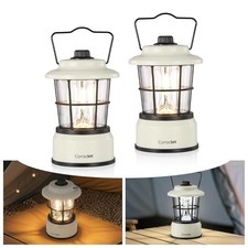 CL1 Mini Dual Light Sources LED Lantern, Retro Style Battery Powered 2 Pack