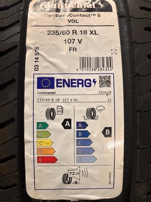 Neue Sommerreifen 235/60 R18 107V Continental EcoContact 5 SUV DOT 4324