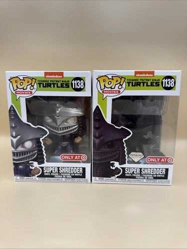 Funko Pop! TMNT:  Super Shredder #1138 Common & Diamond w/Protectors - Lot Of 2