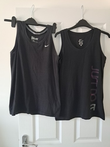 Black Nike Vest Top X 2 Medium.