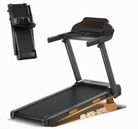 UMAY Incline Treadmill 15%, 12KM/H, 7 layer Shock Absorbing Foldable upto 181KG