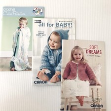 Bundle lot of 3 Crochet Pattern Booklet for B...